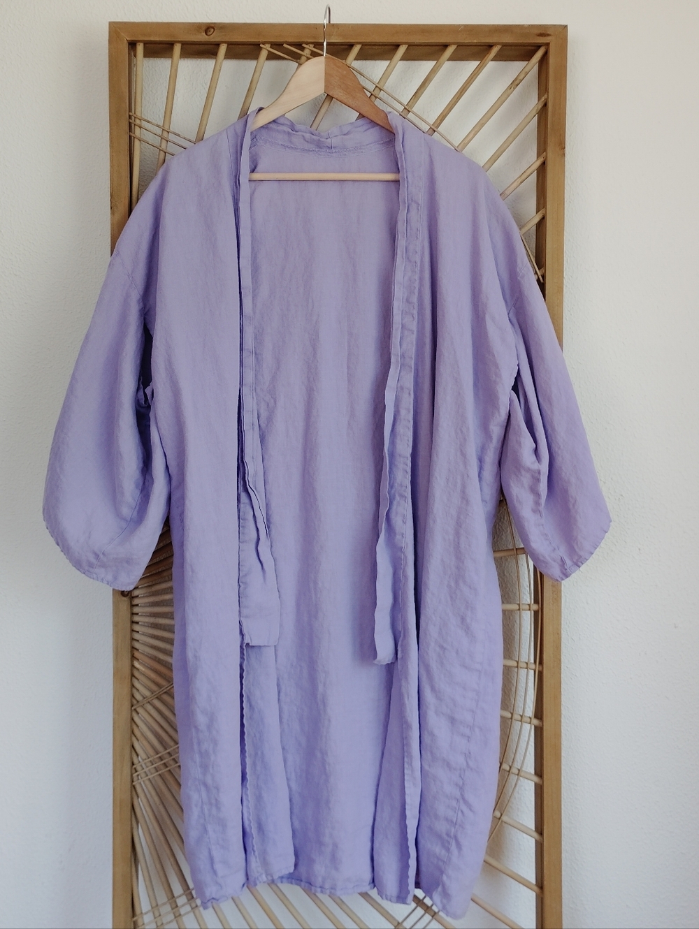 Los Angeles Apparel Linen Kimono Robe Duster Jacket